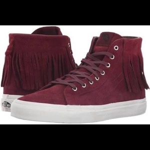 Unique fringe high top vans